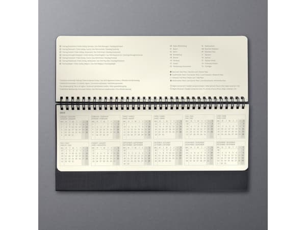 Sigel Conceptum, 300 x 143 mm, 66 ark, 80 g/m ^, Tyska, Nederländska, Engelska, Franska, Inbunden, Svart