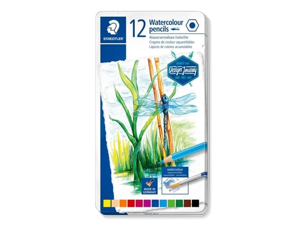 STAEDTLER - Fargeblyant - vannfarge - assorterte farger (en pakke 12)