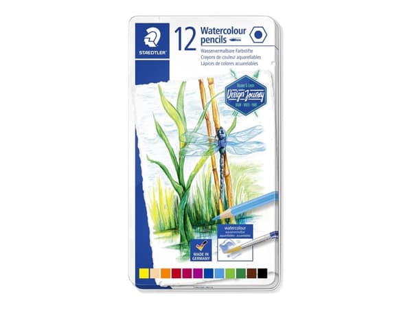 STAEDTLER - Fargeblyant - vannfarge - assorterte farger (en pakke 12)