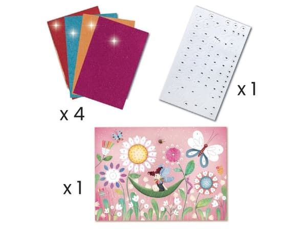 DJECO Fairy Multi Craft Set, Children''s craft kit, 6 år, Flerfarget