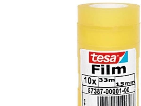 TESA 57387-00001-00, 33 m, Gjennomsiktig, 15 mm, 10 stykker