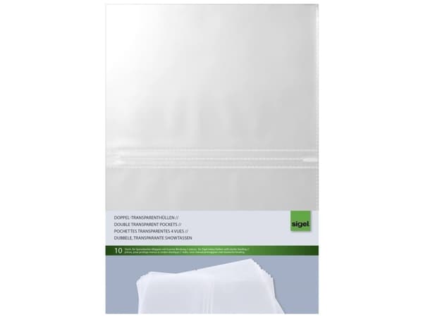 Sigel SM181, A5, Gjennomsiktig, Plast, 330 mm, 0,07 mm, 217 mm