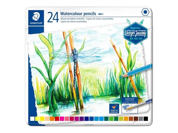 STAEDTLER 146 10C - Vattenfärgspenna - blandade färger (paket om 24)