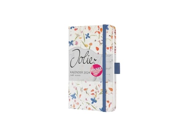 Sigel Jolie J4306, Viikoittainen ajanvarauskirja, Kovakantinen, 174 sivua, Violetti, Valkoinen, A6, Paperi