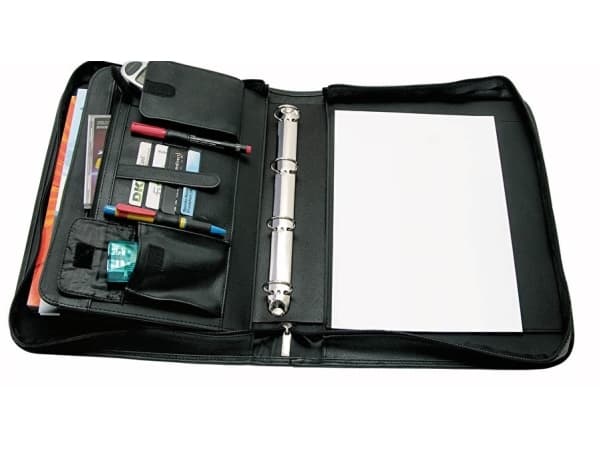 Wedo 58 3001, Läder, Svart, A4, Visitkort, 355 mm, 65 mm