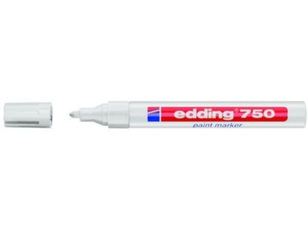 Edding 750, Hvit, Hvit, 2 mm, 4 mm, 400 °C, 1 stykker