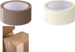LogiLink förpackningstejp, 48 mm x 66 m, transparent, PP låg ljudnivå, tjocklek: 40 my, OPP akryllim, - 6 stycken (TAPE03)