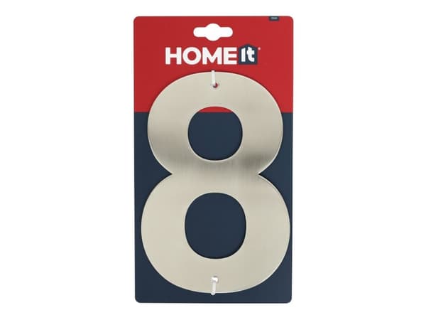 Home it® husnummer 8 rustfrit stål