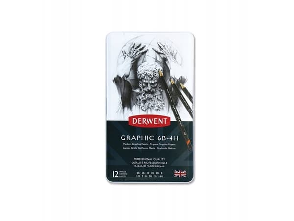 Derwent Graphic blyanter 12 stk. sæt "medium"