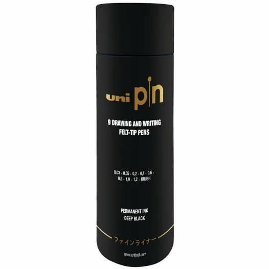 Uni Pin the tube 9 nip sizes