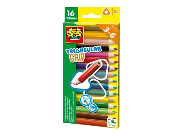 SES Creative Färgpennor - triangulära 16 st