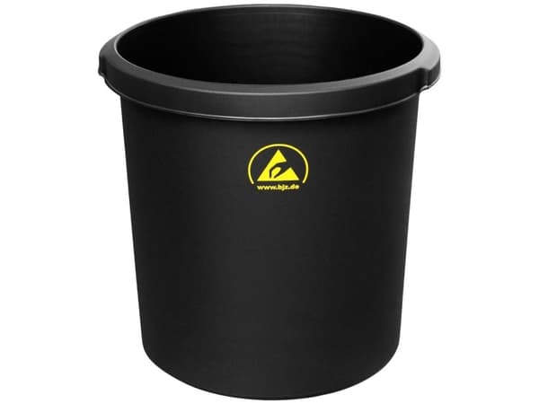 BJZ A-34062 A-34062 ESD Papirkurv 18 l (Ø x H) 310 mm x 320 mm Plastic Sort 1 stk