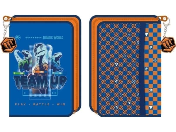 Jurassic Park 1 lukollinen kynäkotelo tarvikkeineen