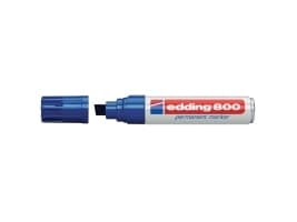 edding 800 - Markør - permanent - for glass, metall, plast - blå - 4-12 mm