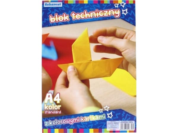SCHEMAT Tekninen lohko A4/10K 160g väri (10 kpl)