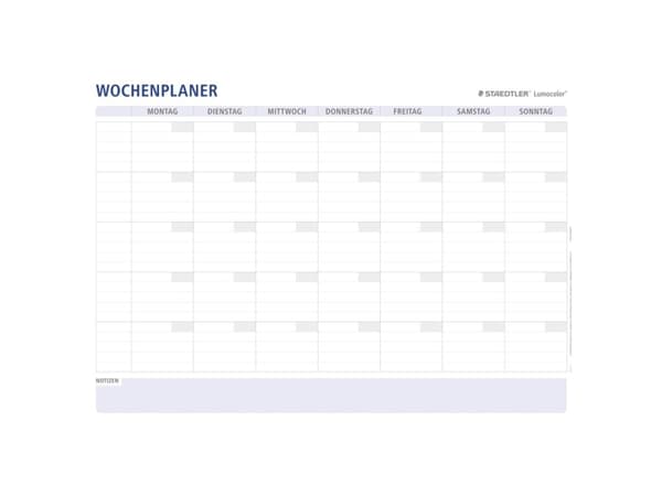 Staedtler Planer Vægkalender DIN A1 1 stk