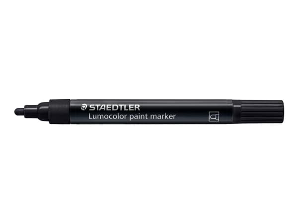 Staedtler Lumocolor , Sort, Sort, Black, 1 farger, Projektil spiss, Rund