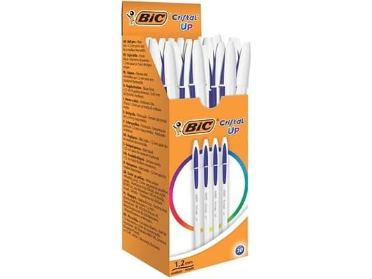 BIC Cristal UP - Kulspetspenna - blå - 1.2 mm (paket om 20)