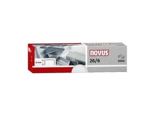 Novus 040-0160, Häftklammersats, 6 mm, Multifärg, CE, 5000 styck