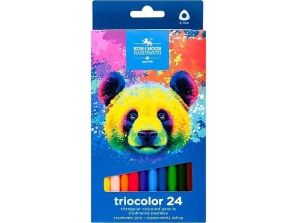 Triocolor-pennor Bear 24 färger
