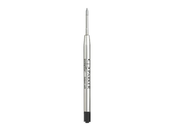 Parker Quinkflow, Sort, Medium, Sort, Sølv, Kulepenn, 10 stykker, Blister