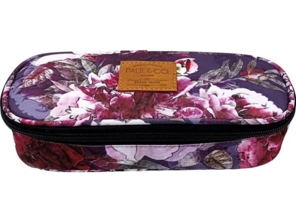 Paul&amp;Co pencil case with flap Peonies