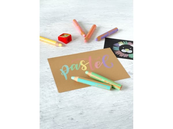 STABILO woody 3 in 1, Assorterte farger, 6 stykker