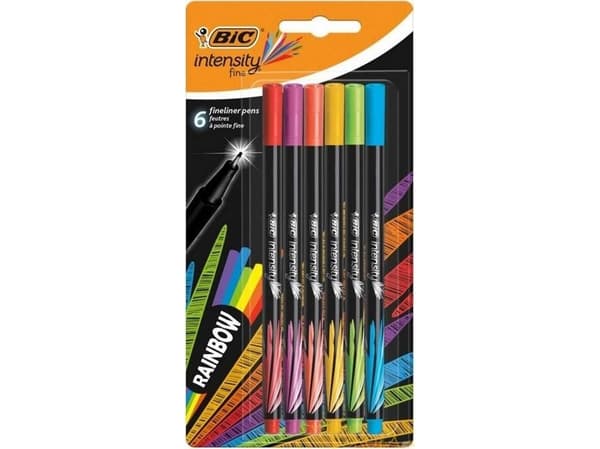 BIC Rainbow 6, 6 färger, Multifärg, 6 styck, Blåsa