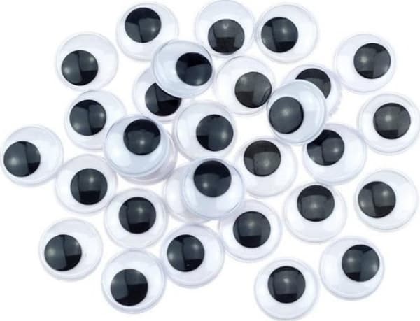 Bevegelige øyne 18mm 30stk EDUKAMP
