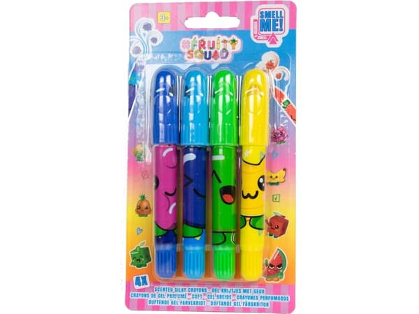 FRUITYSQUAD doftande gelpennor 4 st FS60373