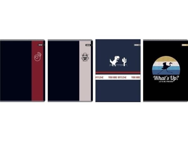 Notebook A5/80K line Men Vibe (5 kpl) EDUKAMP