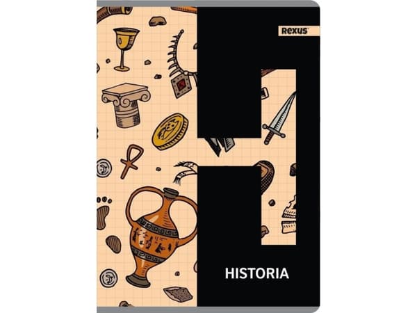 Zeszyt A5/60K kratka History (5szt) EDUKAMP