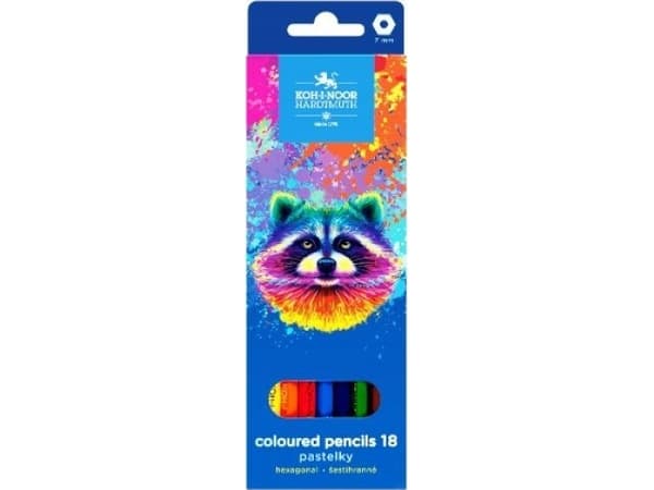 Teka Crayons 3553 Raccoon 18 färger