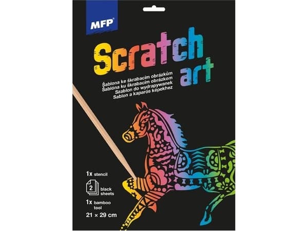 MFP-paperi raaputuskartonkikuvio A4 Horse 21x29cm + 2 arkkia 1032219