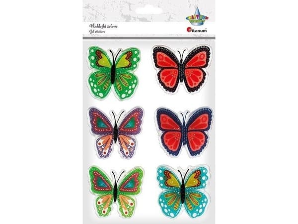 Titanum Butterfly geelitarrat 6kpl.