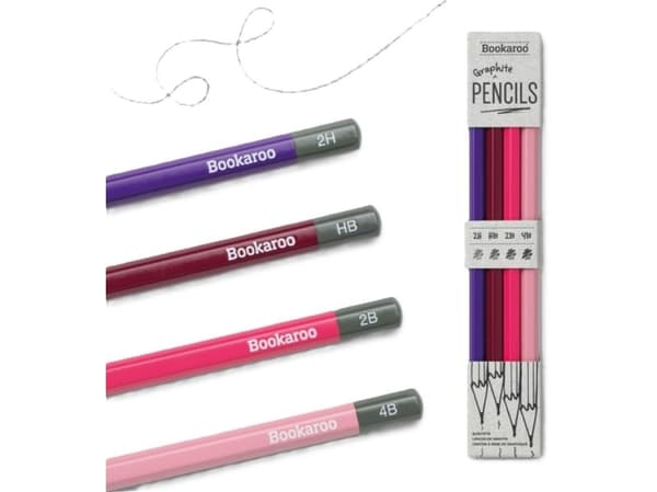 Bookaroo Pencils - Pink (4 pieces)