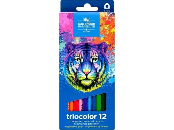 Triocolor Tiger Crayons 12 färger
