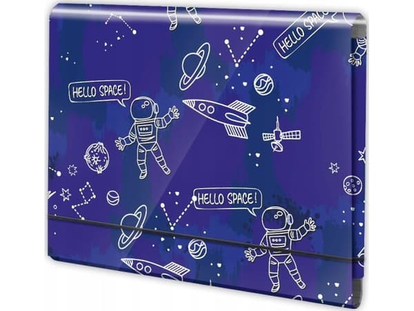 A4 folding folder with rubber band cosmos