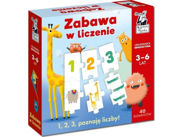 Captain Science Fun Counting Puzzle 3-6-vuotiaille lapsille