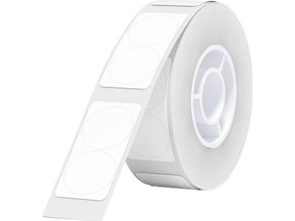 NIIMBOT Etiketter (rulle) Ø 13 mm Hvid 220 stk Permanent vedhæftningsevne A2A08061801 Universelle etiketter