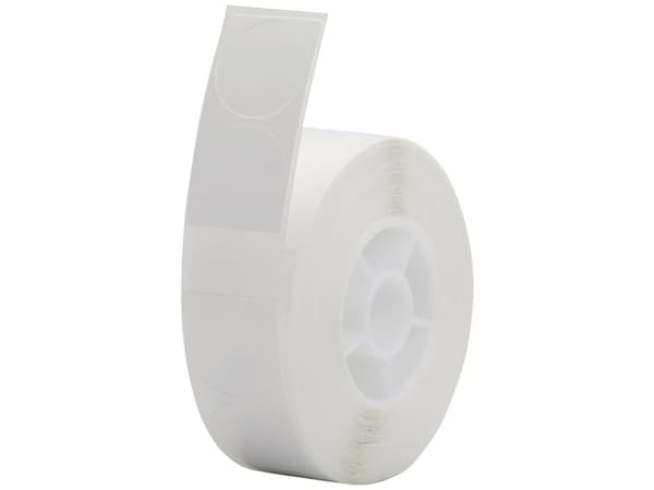 NIIMBOT Etiketter (rulle) Ø 13 mm Hvid 220 stk Permanent vedhæftningsevne A2A08061801 Universelle etiketter