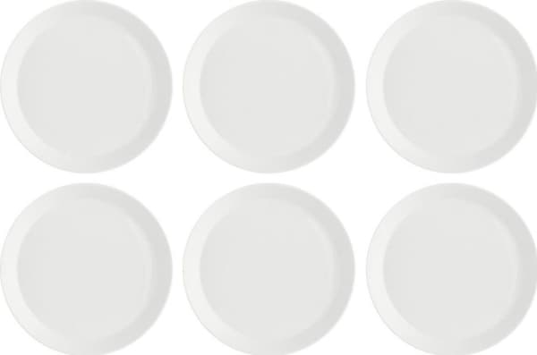 La Porcellana Bianca Sett med 6 dype tallerkener Essenziale Gourmet - Hvit, 21,5 cm