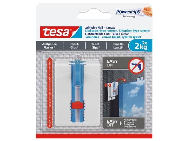 Tesa Hooks For Canvas 77779 2X2kg With Nail