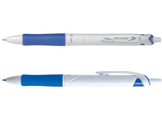 Pilot Acroball Pure White, Påfyllnadsbar, Blå