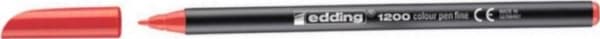 edding 1200 - Fibertuppenn - rød - vannbasert blekk - 0.5-1 mm