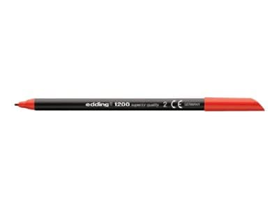 edding 1200 - Fiberspetspenna - röd - vattenbaserat bläck - 0.5-1 mm