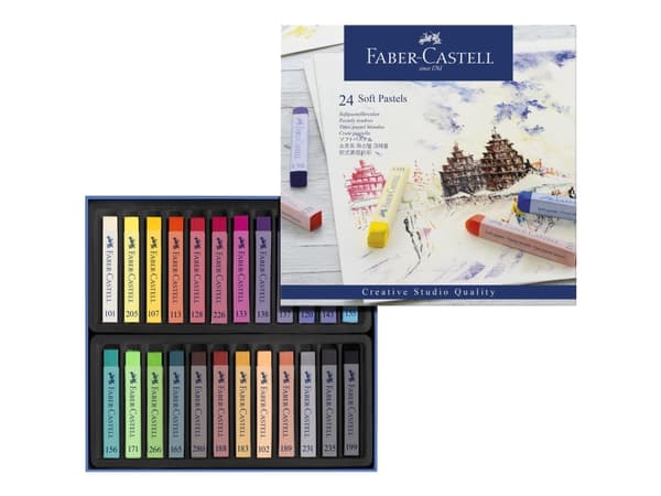 Faber-Castell STUDIO QUALITY - Fargeblyant - myk pastell - assorterte farger (en pakke 24)