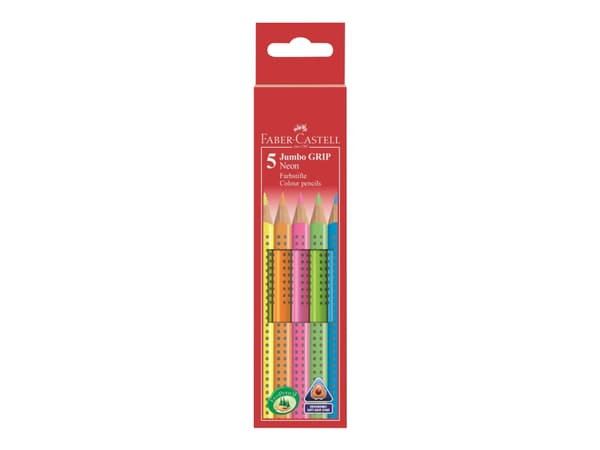Faber-Castell Jumbo GRIP - Färgpenna - blandfärger (paket om 5)