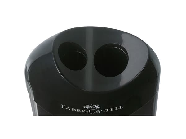 Faber-Castell - Blyantspisser - 2 hull - svart