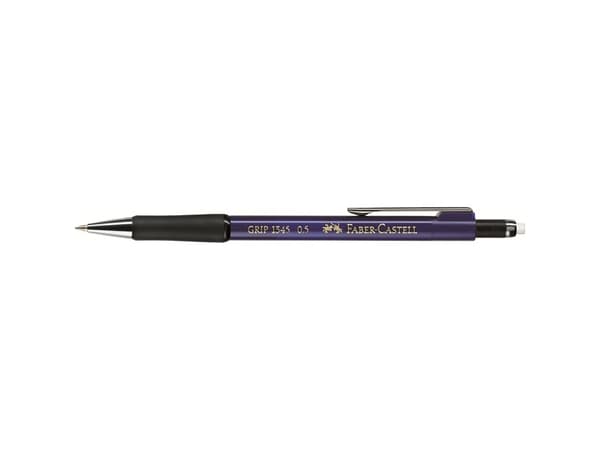 Faber-Castell GRIP 1345 - Mekanisk blyant - 0.5 mm - retraktil - med viskelær